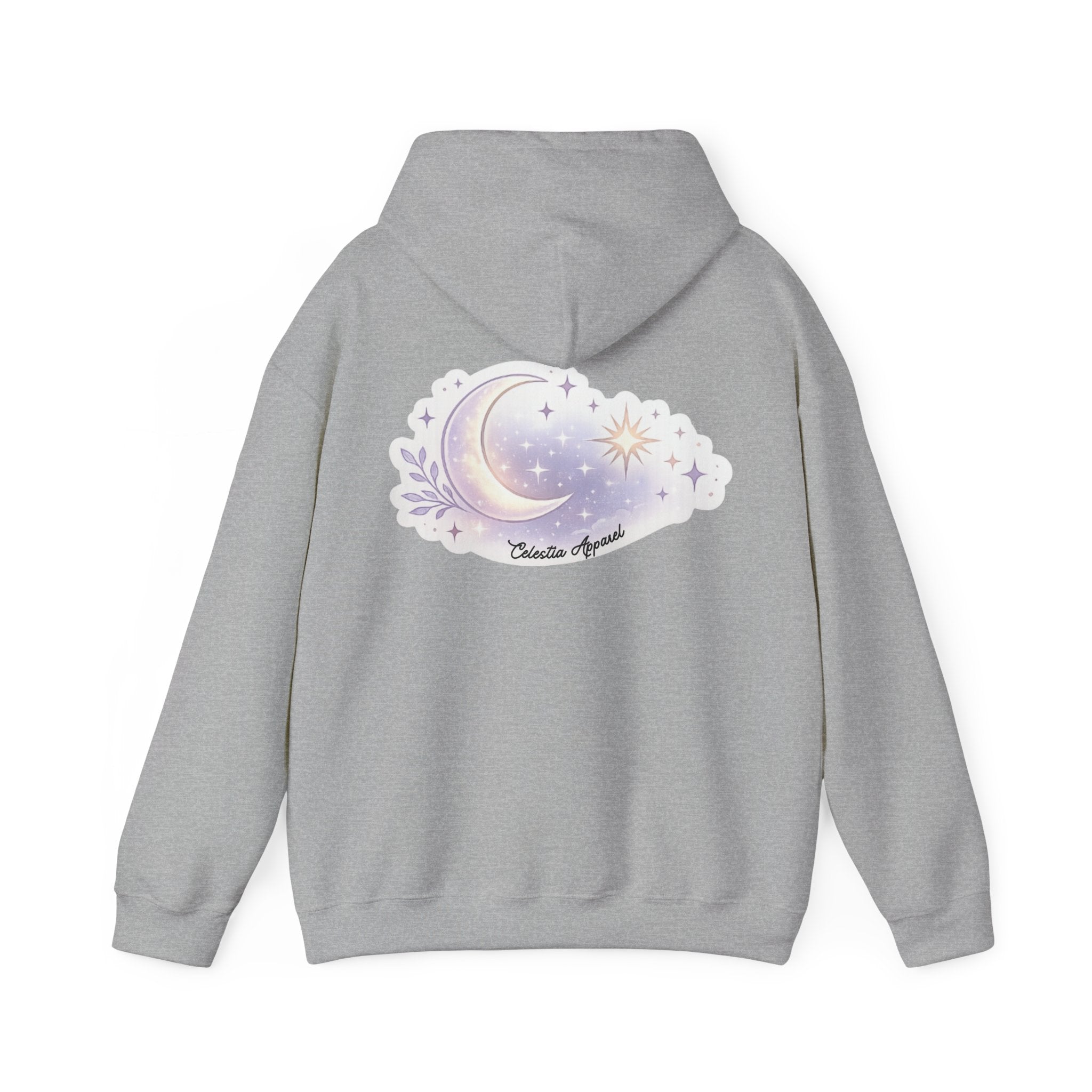 Hoodie — Moon & Stars “Feeling Cute May Haunt Your Dreams Later” Graphic