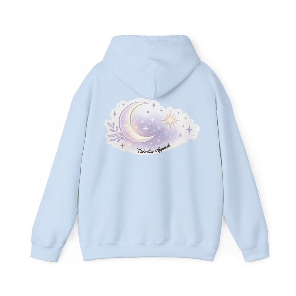 Hoodie — Moon & Stars “Feeling Cute May Haunt Your Dreams Later” Graphic