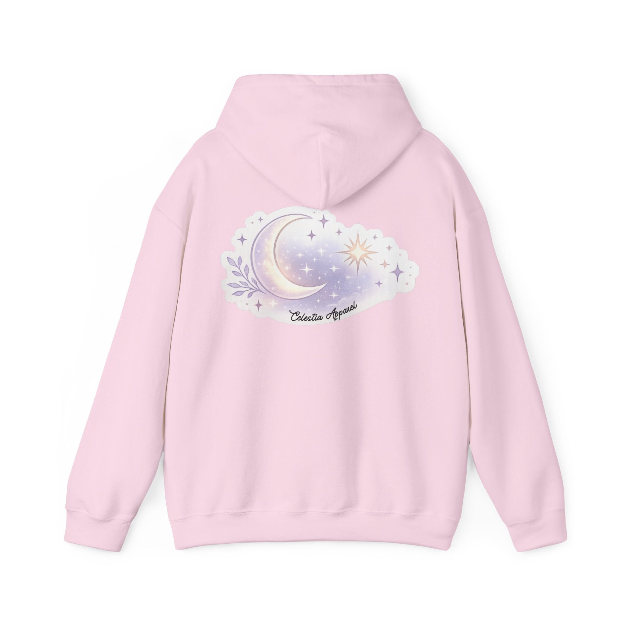 Hoodie — Moon & Stars “Feeling Cute May Haunt Your Dreams Later” Graphic