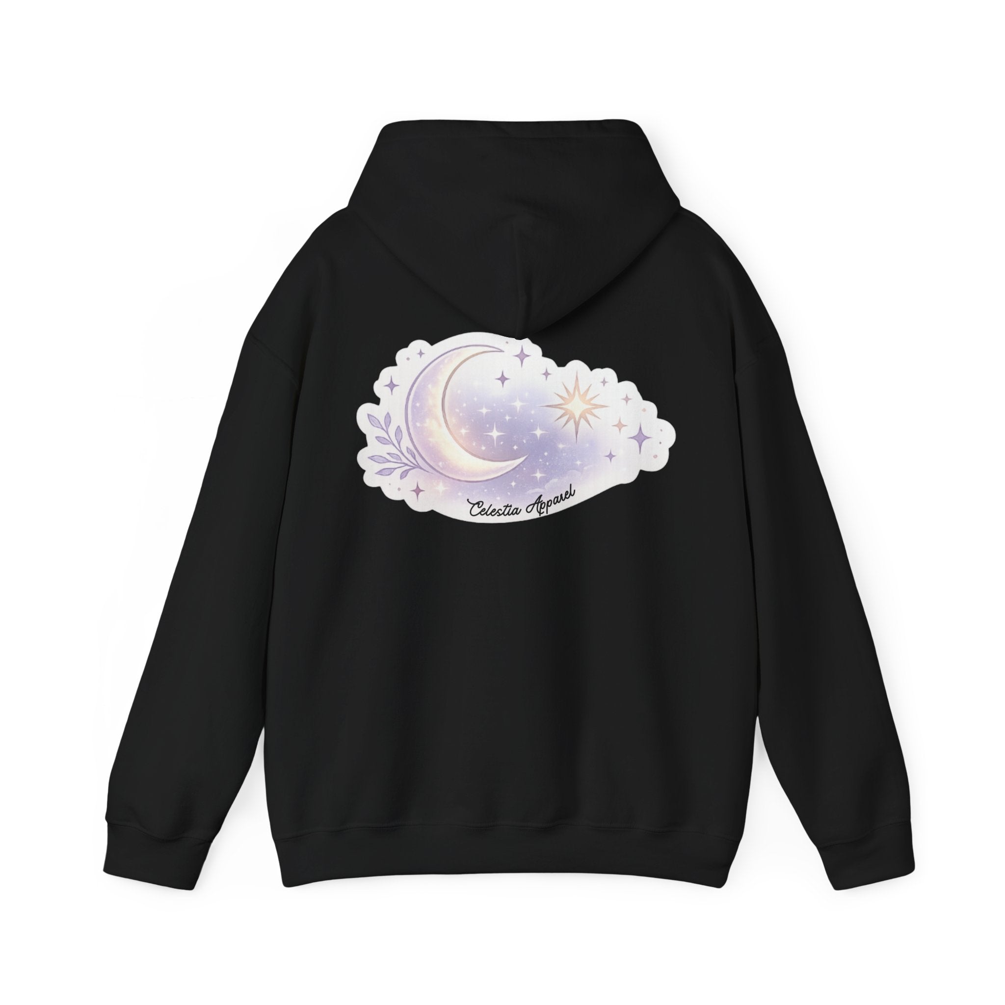Hoodie — Moon & Stars “Feeling Cute May Haunt Your Dreams Later” Graphic
