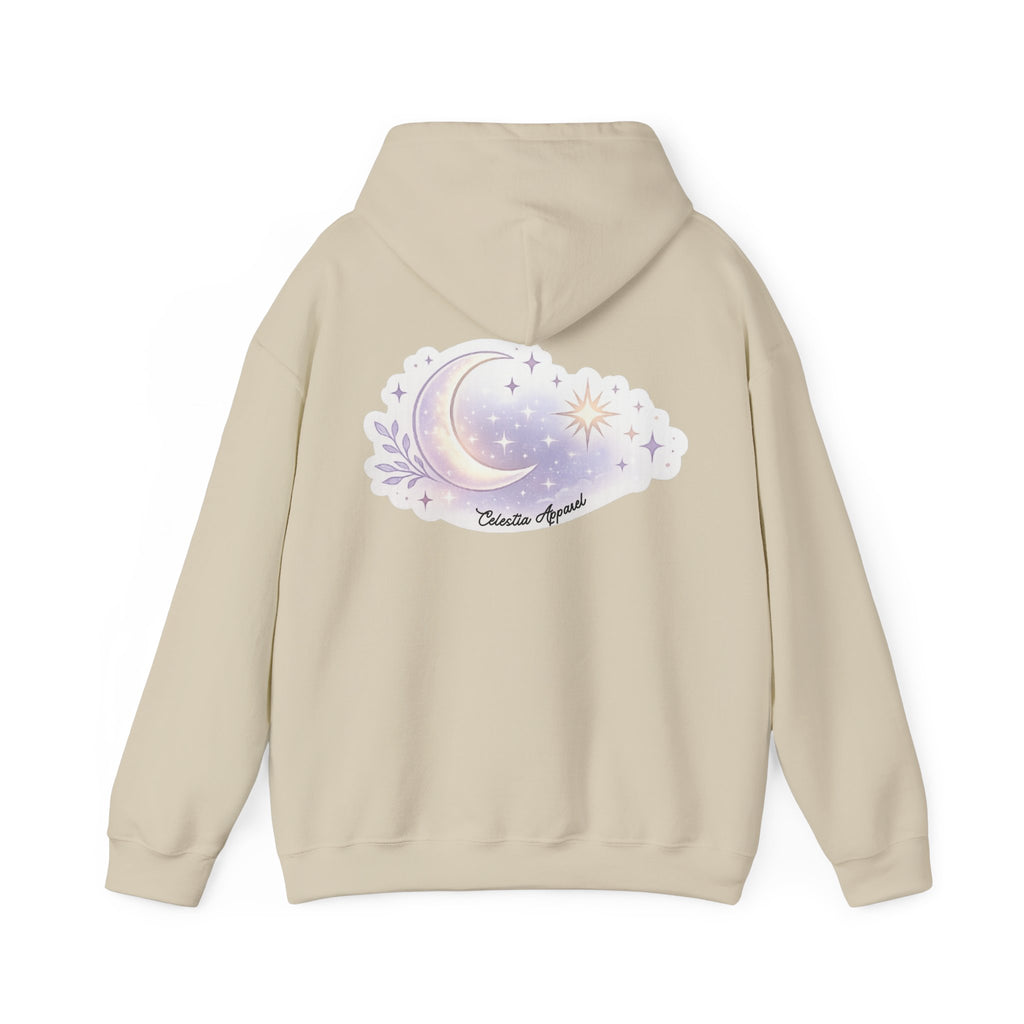 Hoodie — Moon & Stars “Feeling Cute May Haunt Your Dreams Later” Graphic