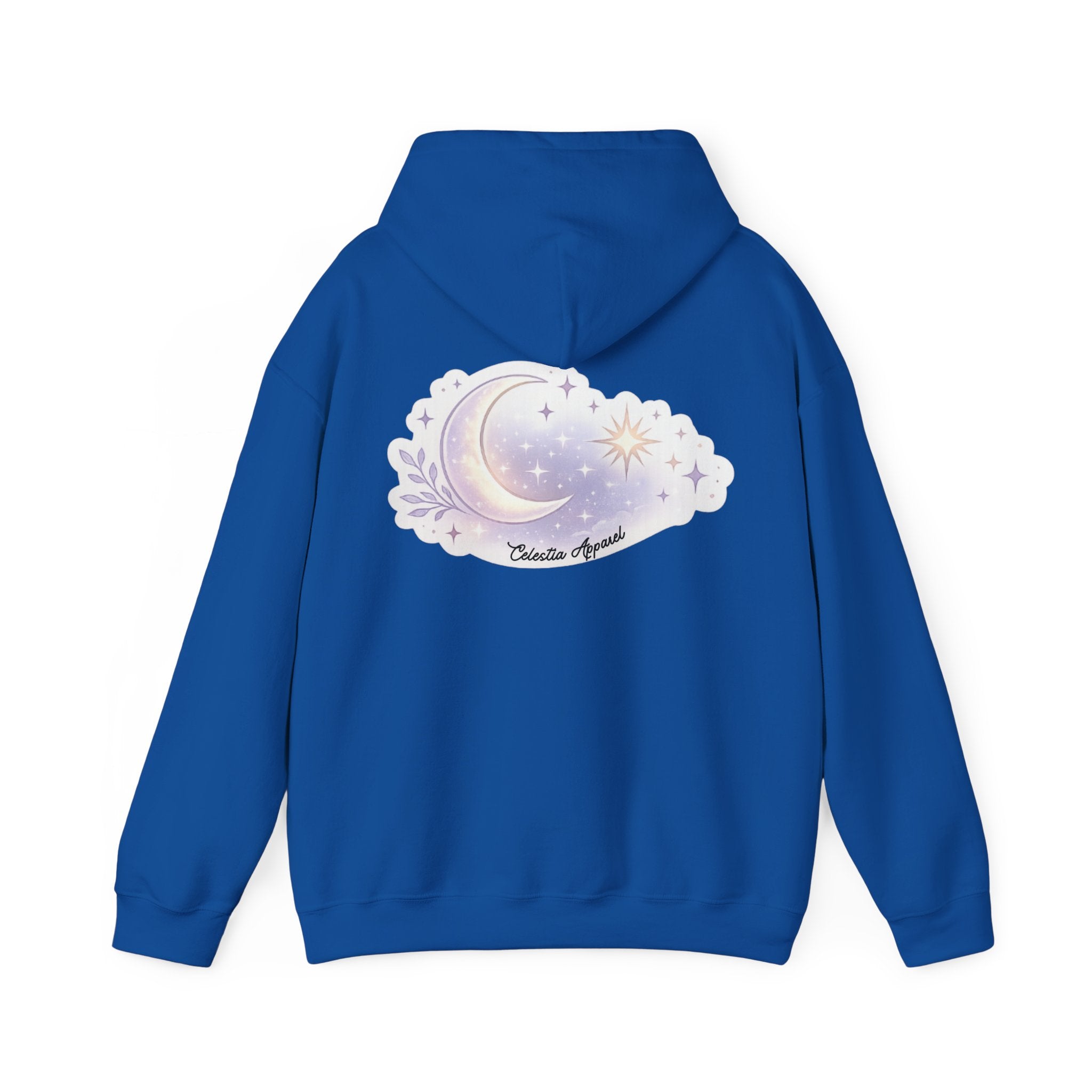 Hoodie — Moon & Stars “Feeling Cute May Haunt Your Dreams Later” Graphic