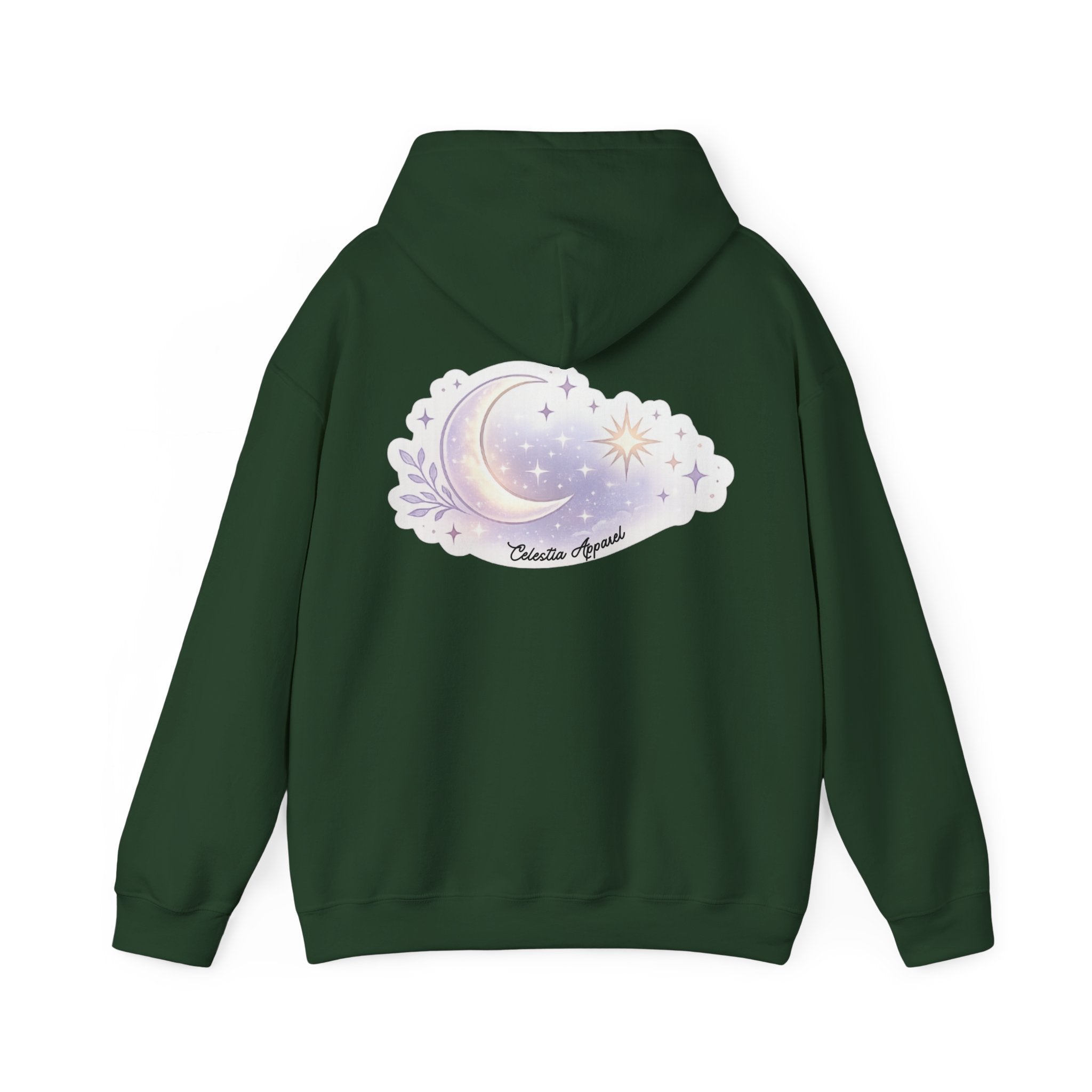 Hoodie — Moon & Stars “Feeling Cute May Haunt Your Dreams Later” Graphic