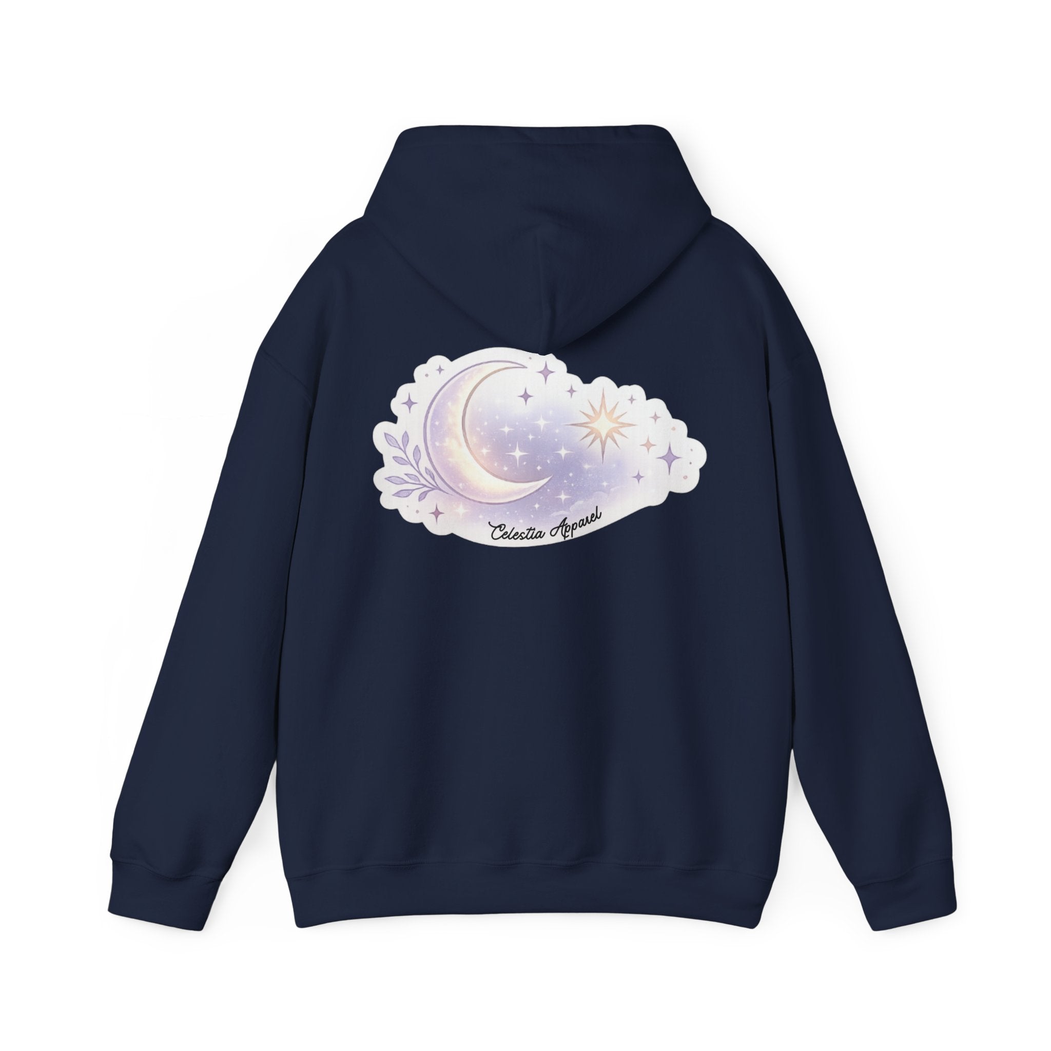 Hoodie — Moon & Stars “Feeling Cute May Haunt Your Dreams Later” Graphic